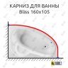 Карниз для ванны Am.Pm Bliss 160х105 Усиленный 20 мм MrKARNIZ фото 1