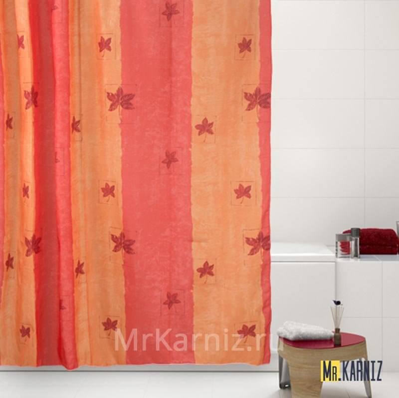 Штора для ванной Gules leaves Штора для ванной Gules leaves